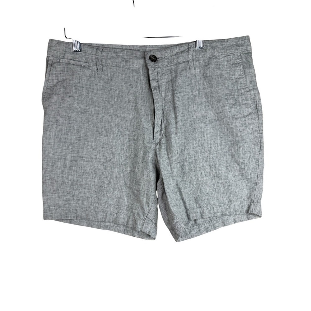 Goodfellow The Every Wear Linen Blend Striped Shorts size 36 Gray